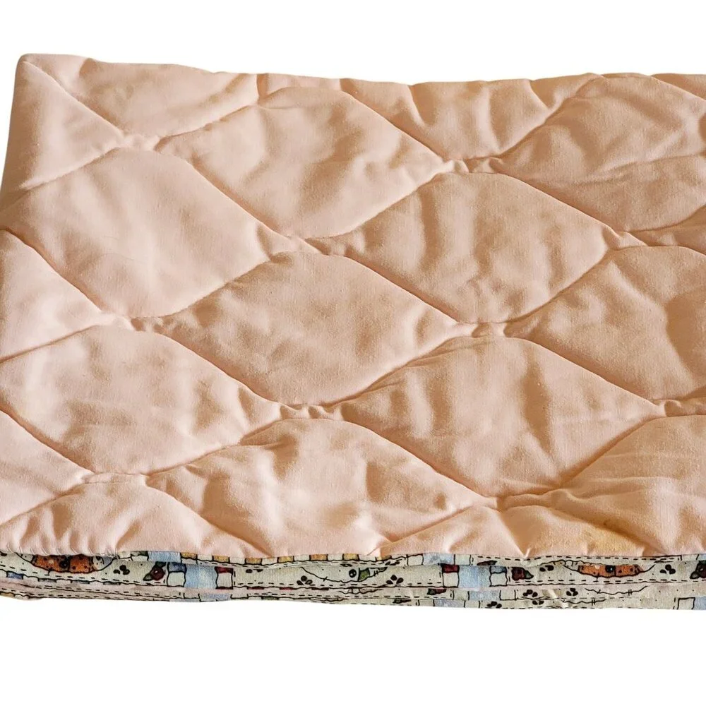 VTG 80s 90s Y2k Cottage core Snowman-Themed Quilted Placemats